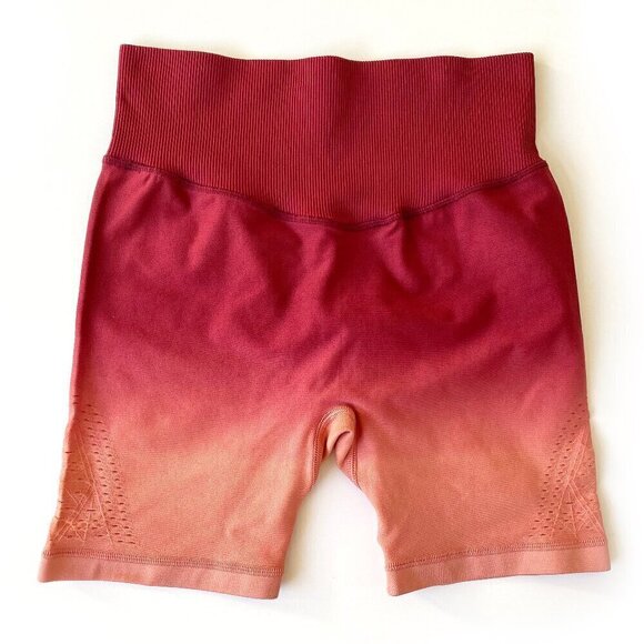 NWT Victoria's Secret PINK SPORT Seamless Bike Shorts Size S Perforated Ombre - Picture 2 of 11